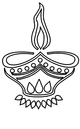 Diwali Pictures to Color