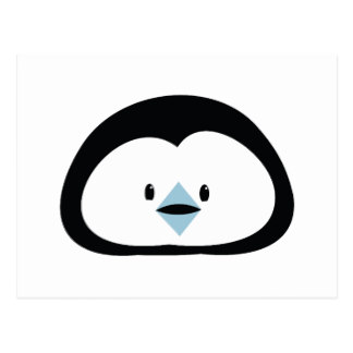 Penguin Face Postcards | Zazzle