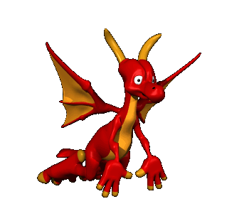 Red dragon - Free animation (animated gif)