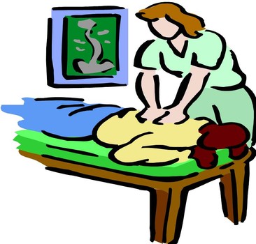 Green massage clipart free