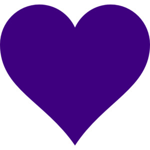 Purple heart clipart