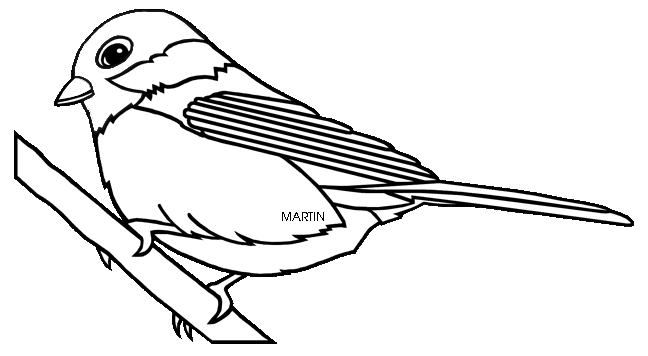 Free United States Clip Art by Phillip Martin, State Bird of Maine ...