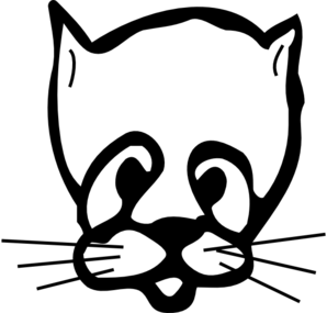 Sad Cat Face Drawing Clip Art - vector clip art ...