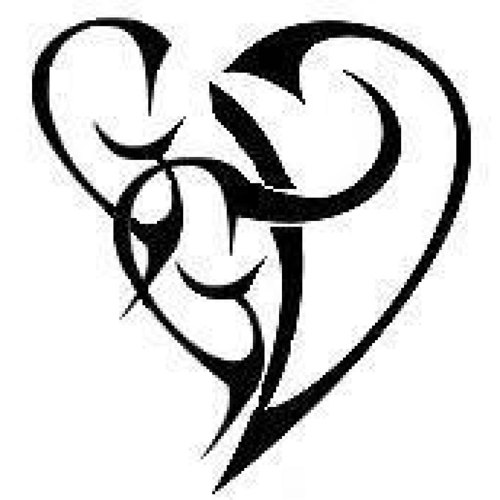 Initial Heart Tattoo Design | Fresh 2017 Tattoos Ideas