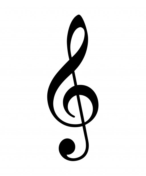 Treble clef clip art