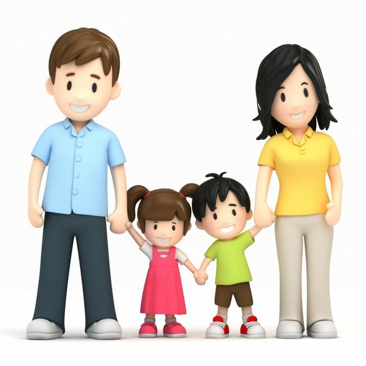 Happy Family Clipart - Tumundografico