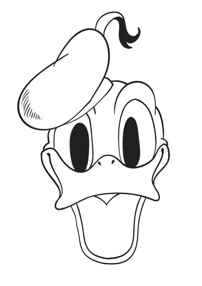 Outline Pic Of Faces Of Donald Duck Clipart - Free to use Clip Art ...
