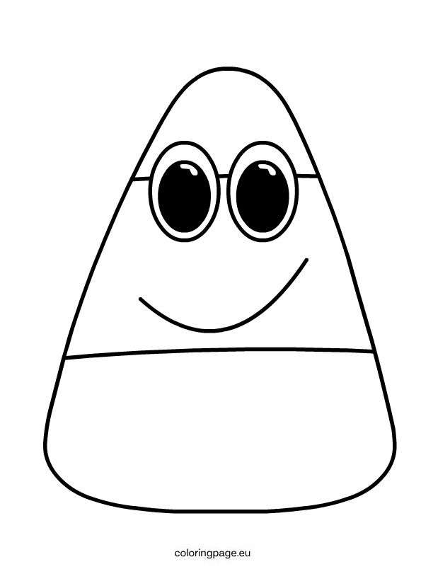 Candy Corn Coloring Page - AZ Coloring Pages