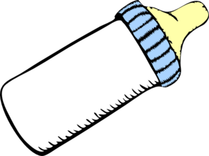 Blue baby bottle clipart - ClipartFox