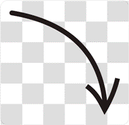 Simple Black Curved Arrows Clipart