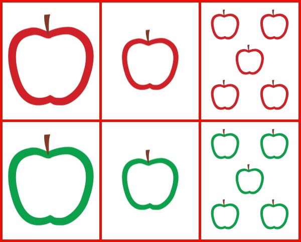 Apple outlines {free printable} - Gift of Curiosity