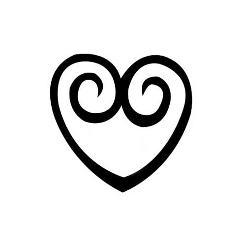 Design Stamp | Curly Heart 6mm | Cool Tools