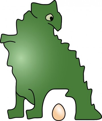 Dinosaur Laid An Egg clip art Vector clip art - Free vector for ...