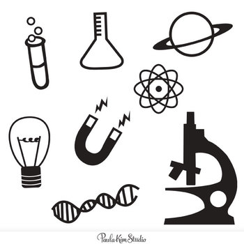 Science Clipart Black And White