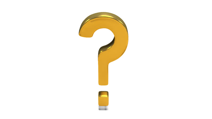 Loopable Hand-drawn Animated Cartoon Doodle Question Mark On White ...