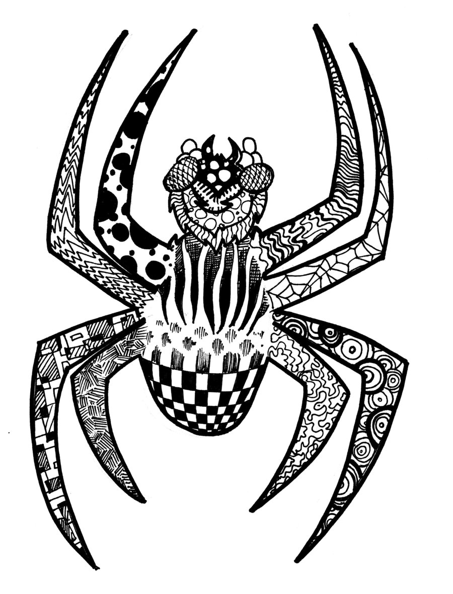 Spider Outline Printable