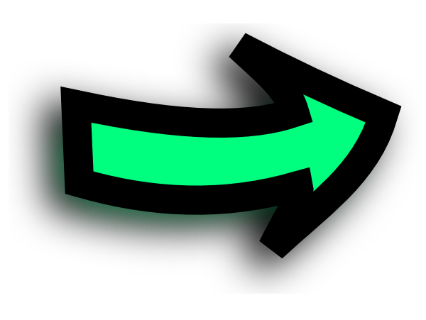 Right Arrow Comic Green Oo clip art - vector clip art online ...