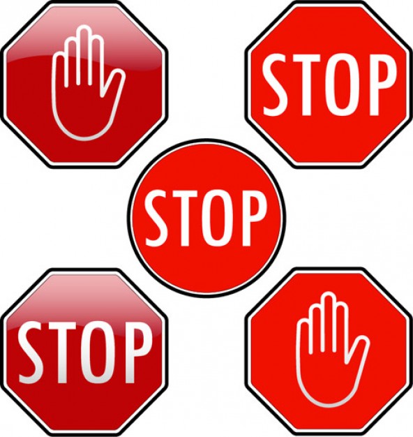 Vector stop signs - Signs and symbols | Pixempire