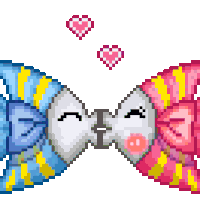 Kissing Pixels Pictures, Images & Photos | Photobucket