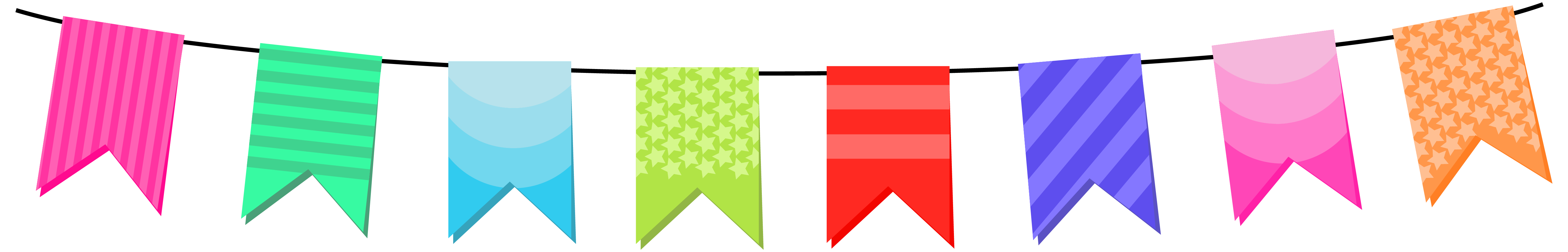 Party Streamer PNG Clipart Image