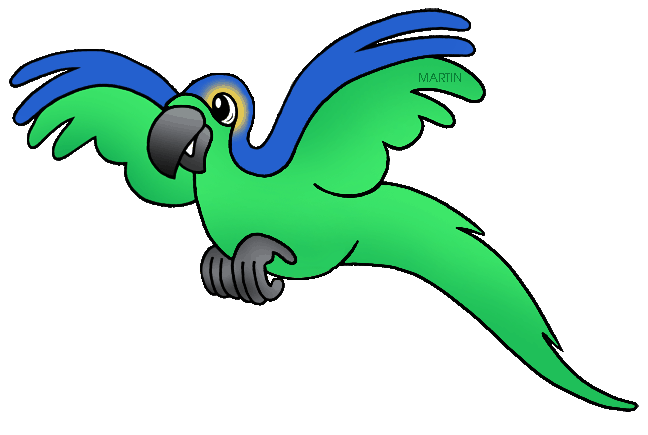 Free Animals Clip Art by Phillip Martin, Macaw