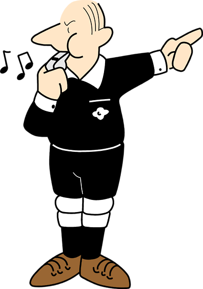 Free Stock Photos | Illustration Of A Referee Blowing A Whistle ...