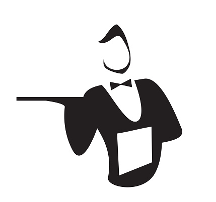 Waiter Clip Art, Vector Images & Illustrations