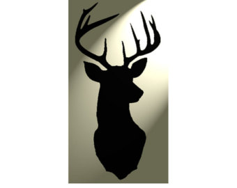 Deer head stencil | Etsy