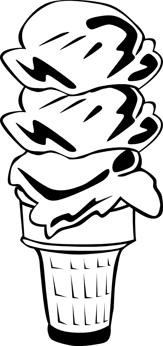 Clip Art: Ice Cream Cones Ff Menu 5 openclipart ...