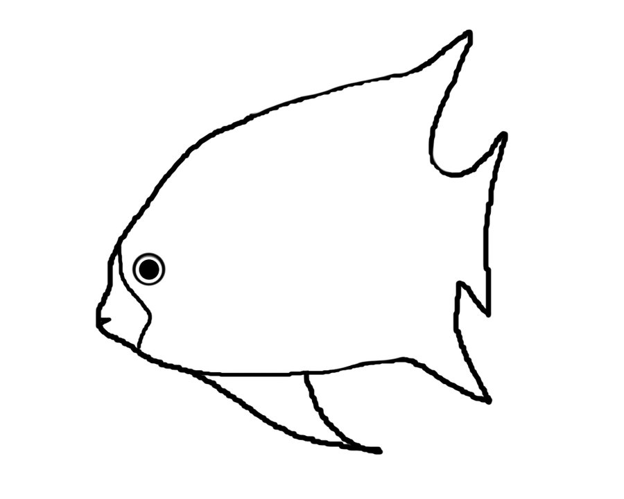 Fish Line Drawing - ClipArt Best