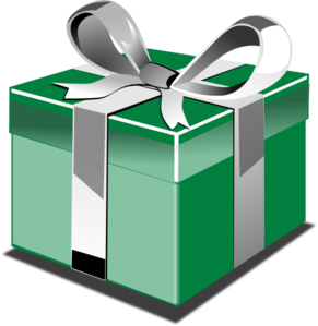 Green-blue Gift clip art - vector clip art online, royalty free ...