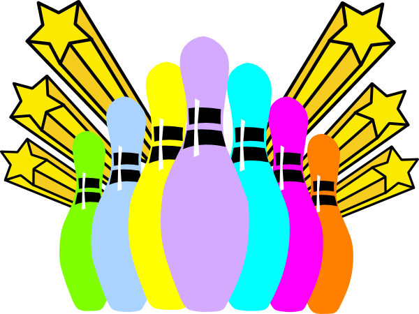 Bowling Pins Colour clip art - vector clip art online, royalty ...