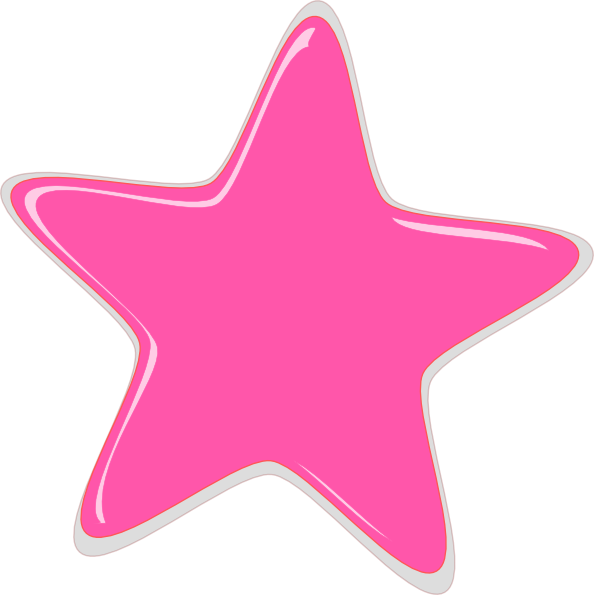 Pink Star Editedr clip art - vector clip art online, royalty free ...
