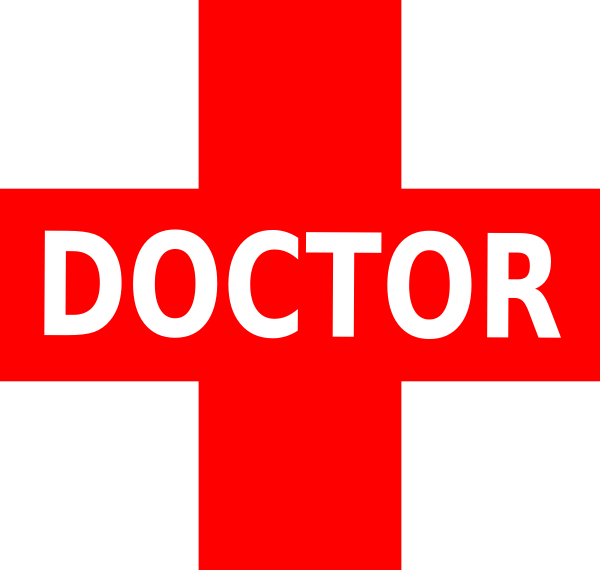 Doctor Logo Red White clip art - vector clip art online, royalty ...