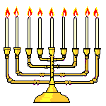 Chanukah, Happy Hanukkah, Lighting Menorah Candles and Spinning ...