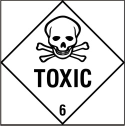 SK Signs & Labels - Toxic 6 sign - Dangerous Substance Signs