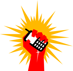 Mobile Revolution clip art - vector clip art online, royalty free ...
