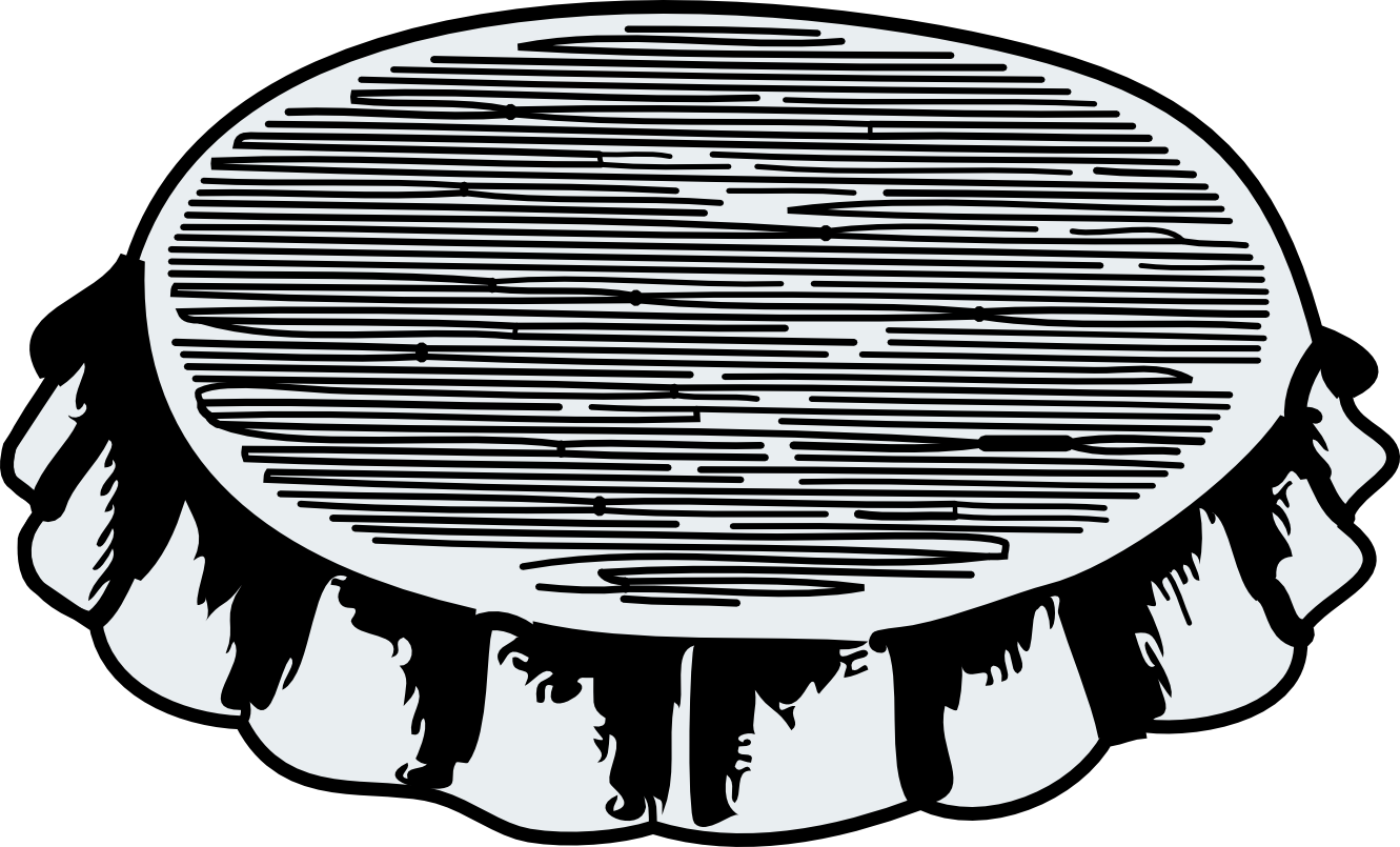 bottle cap black white line art coloring book ...