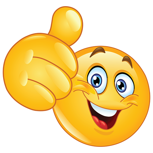 Smiley with thumbs up image - I approve and agree