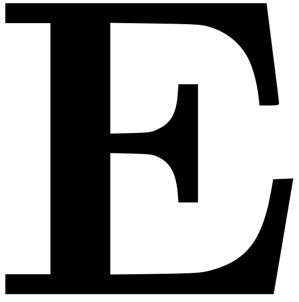 Cyrillic letter E Clipart - Free Clipart Images