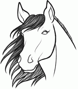 How to Sketch a Horse, Step by Step, Sketch, Drawing Technique ...