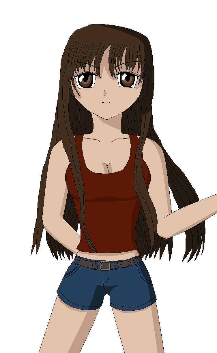Clipart girl with long brown hair - ClipartFox