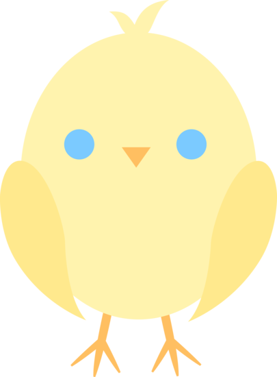 Cute baby chick clipart