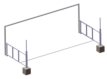 Aluminium goals football 7 A side | Euronix | Euronix