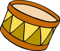 Free music clipart graphics. Violincello, cymbals, trumpet ...