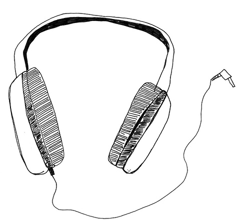 Headphones Drawing - ClipArt Best
