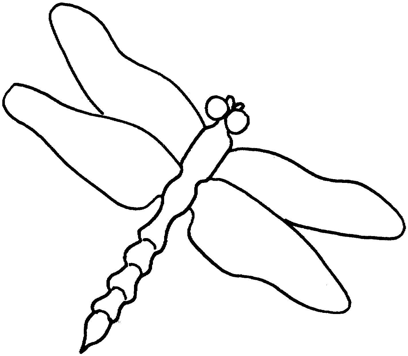 Dragonfly Coloring Page - ClipArt Best