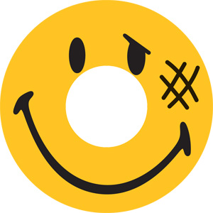 Shabby Smiley Face Contact Lenses (Pair) | Smiley Face Contact Lenses