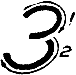 Inclined Capital Number 3 | ClipArt ETC