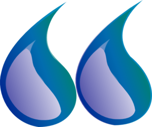Water Droplet Quotation Marks Clip Art - vector clip ...